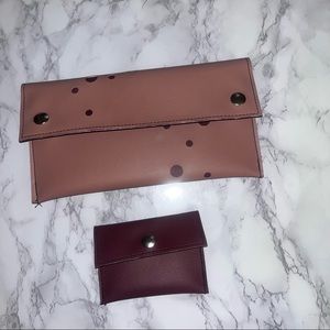 Clutch and change wallet set Blast Dots by Holly Akin